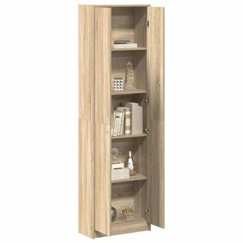 Ruhásszekrény polcokkal sonoma tölgy 55 x 25 x 189 cm Faanyag