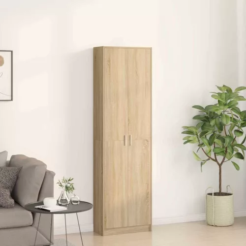 Ruhásszekrény polcokkal sonoma tölgy 55 x 25 x 189 cm Faanyag
