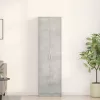 Ruhásszekrény polcokkal Beton szürke 55 x 25 x 189 cm Faanyag