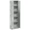 Ruhásszekrény polcokkal Beton szürke 55 x 25 x 189 cm Faanyag