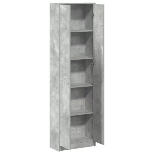 Ruhásszekrény polcokkal Beton szürke 55 x 25 x 189 cm Faanyag