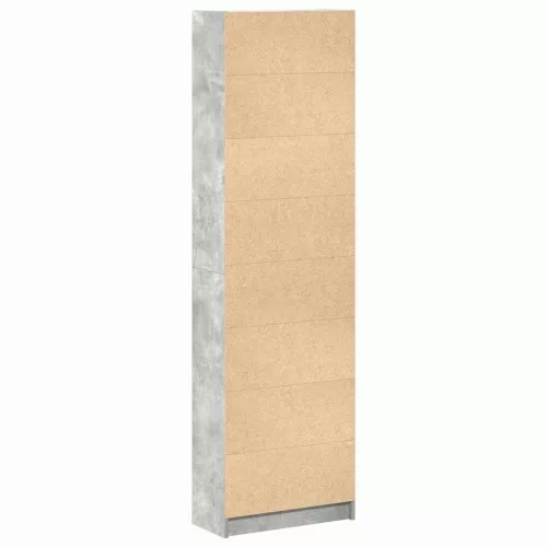 Ruhásszekrény polcokkal Beton szürke 55 x 25 x 189 cm Faanyag