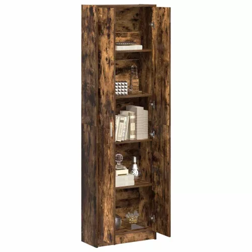 Ruhásszekrény polcokkal Füstölt tölgy 55 x 25 x 189 cm Faanyag