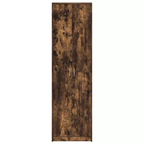 Ruhásszekrény polcokkal Füstölt tölgy 55 x 25 x 189 cm Faanyag