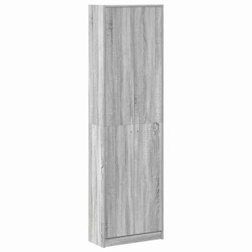 Ruhásszekrény polcokkal Szürke sonoma 55 x 25 x 189 cm Faanyag