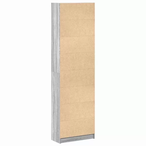 Ruhásszekrény polcokkal Szürke sonoma 55 x 25 x 189 cm Faanyag