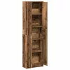 Ruhásszekrény polcokkal Régi fa 55 x 25 x 189 cm Faanyag