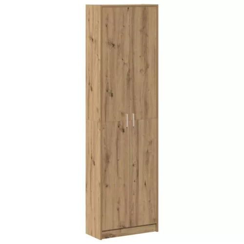 Ruhásszekrény polcokkal kézműves tölgy 55 x 25 x 189 cm Faanyag