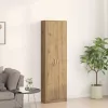 Ruhásszekrény polcokkal kézműves tölgy 55 x 25 x 189 cm Faanyag