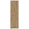 Ruhásszekrény polcokkal kézműves tölgy 55 x 25 x 189 cm Faanyag
