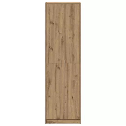 Ruhásszekrény polcokkal kézműves tölgy 55 x 25 x 189 cm Faanyag