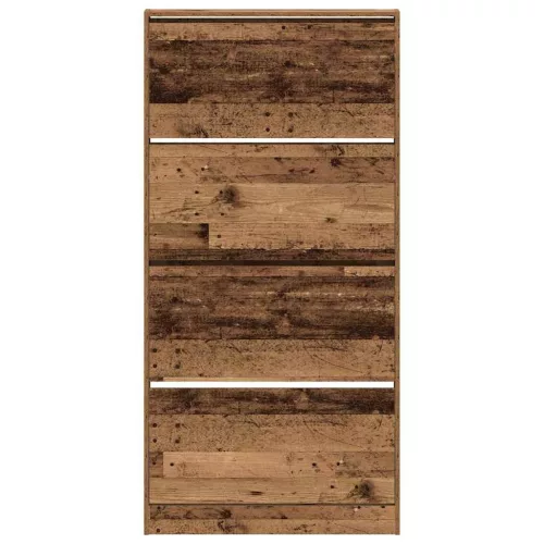Cipőszekrény tárolóval Régi fa 80 x 21 x 163.5 cm Faanyag