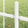 Kerti Kerítés Fehér 5.1 x 0.6 m Porszórt Acél