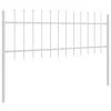 Kerti Kerítés Fehér 5.1 x 0.6 m Porszórt Acél