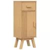 Fürdőszobai bútor szett fiókkal 2 pcs Barna 114 x 43 x 73.5 cm