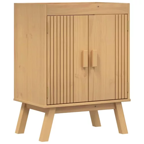 Fürdőszobai bútor szett fiókkal 2 pcs Barna 114 x 43 x 73.5 cm