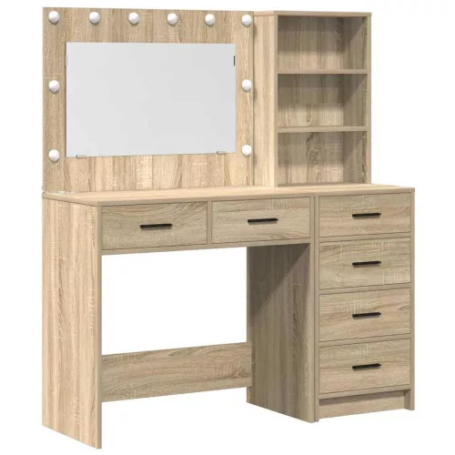 Öltözködőasztal fiókkal Barna 78.5 x 41 x 135 cm Faanyag