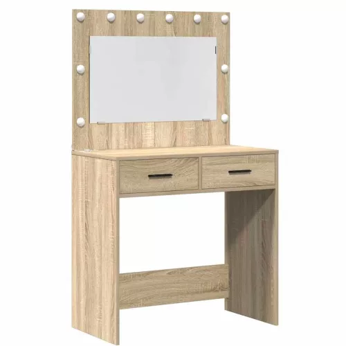 Öltözködőasztal fiókkal Barna 78.5 x 41 x 135 cm Faanyag