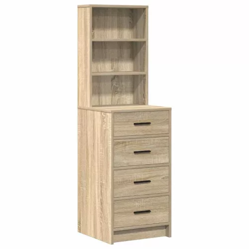 Öltözködőasztal fiókkal Barna 78.5 x 41 x 135 cm Faanyag