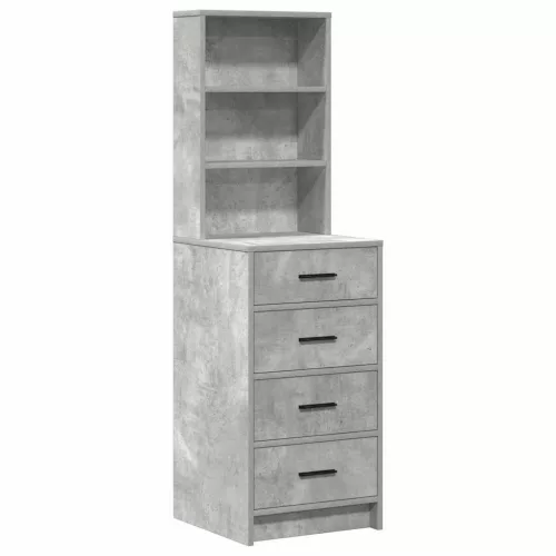 Öltözködőasztal fiókkal Szürke 78.5 x 41 x 135 cm Faanyag