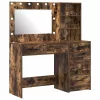 Öltözködőasztal fiókkal Barna 78.5 x 41 x 135 cm Faanyag
