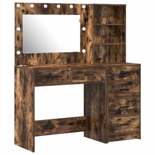 Öltözködőasztal fiókkal Barna 78.5 x 41 x 135 cm Faanyag