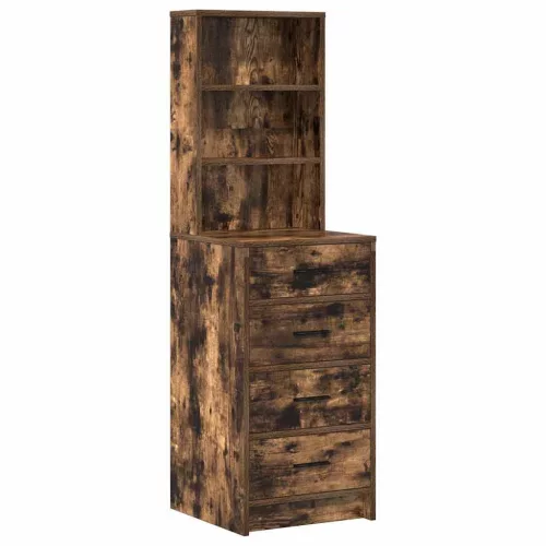 Öltözködőasztal fiókkal Barna 78.5 x 41 x 135 cm Faanyag