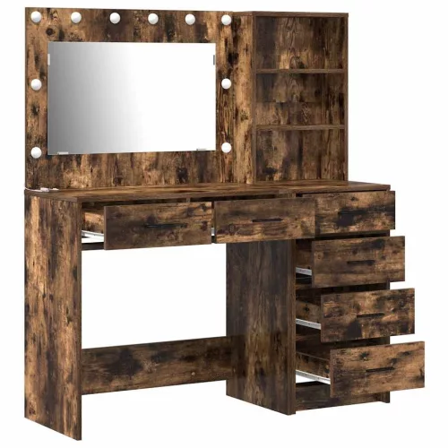 Öltözködőasztal fiókkal Barna 78.5 x 41 x 135 cm Faanyag