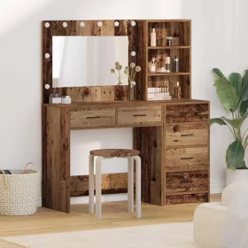   Öltözködőasztal fiókkal Barna 78.5 x 41 x 135 cm Faanyag