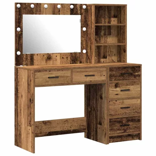 Öltözködőasztal fiókkal Barna 78.5 x 41 x 135 cm Faanyag