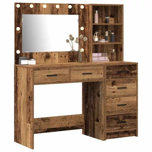 Öltözködőasztal fiókkal Barna 78.5 x 41 x 135 cm Faanyag