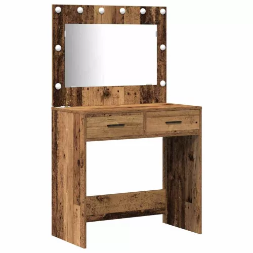 Öltözködőasztal fiókkal Barna 78.5 x 41 x 135 cm Faanyag
