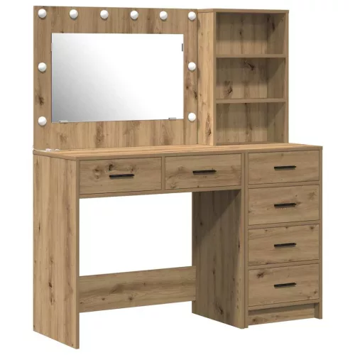 Öltözködőasztal fiókkal Barna 78.5 x 41 x 135 cm Faanyag