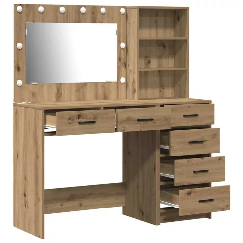 Öltözködőasztal fiókkal Barna 78.5 x 41 x 135 cm Faanyag