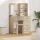 Öltözködőasztal fiókkal 2 pcs Barna 50 x 41 x 135 cm Faanyag