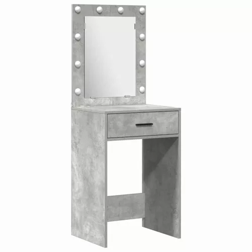 Öltözködőasztal fiókkal 2 pcs Szürke 50 x 41 x 135 cm Faanyag