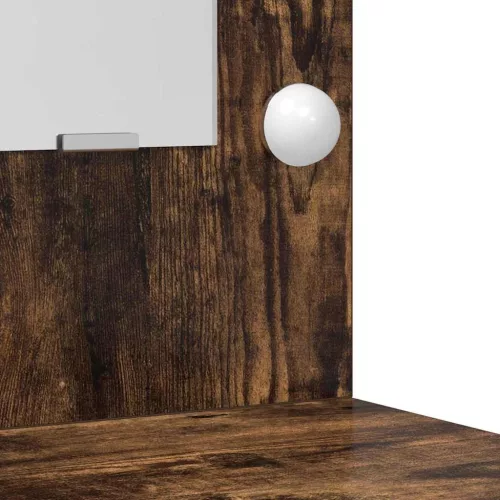 Öltözködőasztal fiókkal 2 pcs Barna 50 x 41 x 135 cm Faanyag