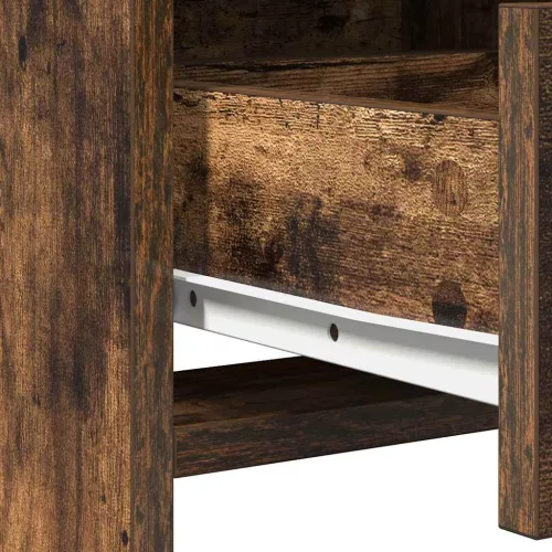Öltözködőasztal fiókkal 2 pcs Barna 50 x 41 x 135 cm Faanyag