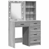 Öltözködőasztal fiókkal 2 pcs Szürke 50 x 41 x 135 cm Faanyag