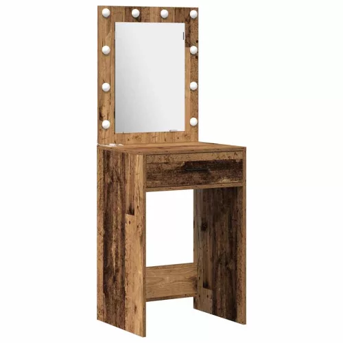 Öltözködőasztal fiókkal 2 pcs Barna 50 x 41 x 135 cm Faanyag