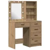 Öltözködőasztal fiókkal 2 pcs Barna 50 x 41 x 135 cm Faanyag