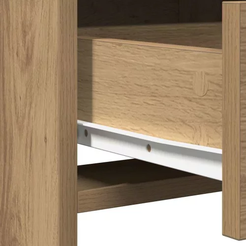 Öltözködőasztal fiókkal 2 pcs Barna 50 x 41 x 135 cm Faanyag
