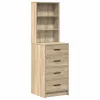 Öltözködőasztal fiókkal 3 pcs Barna 40 x 41 x 135 cm Faanyag