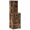 Öltözködőasztal fiókkal 3 pcs Barna 40 x 41 x 135 cm Faanyag