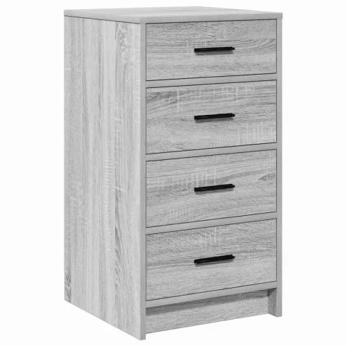 Öltözködőasztal fiókkal 3 pcs Szürke 40 x 41 x 135 cm Faanyag