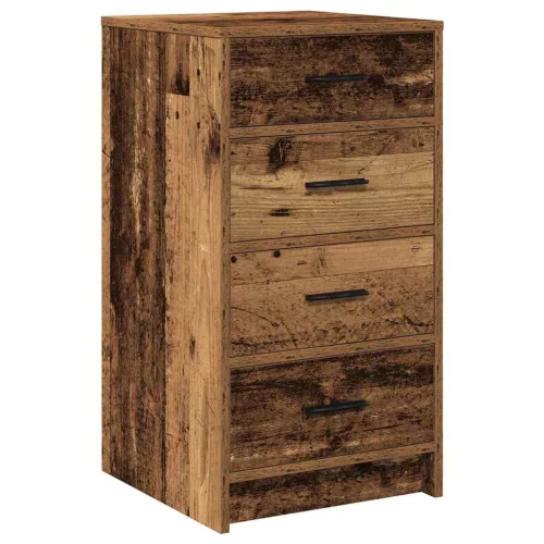 Öltözködőasztal fiókkal 3 pcs Barna 40 x 41 x 135 cm Faanyag