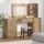 Öltözködőasztal fiókkal 3 pcs Barna 40 x 41 x 135 cm Faanyag