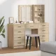 Öltözködőasztal fiókkal 3 pcs Barna 40 x 41 x 135 cm Faanyag