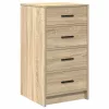 Öltözködőasztal fiókkal 3 pcs Barna 40 x 41 x 135 cm Faanyag