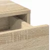 Öltözködőasztal fiókkal 3 pcs Barna 40 x 41 x 135 cm Faanyag
